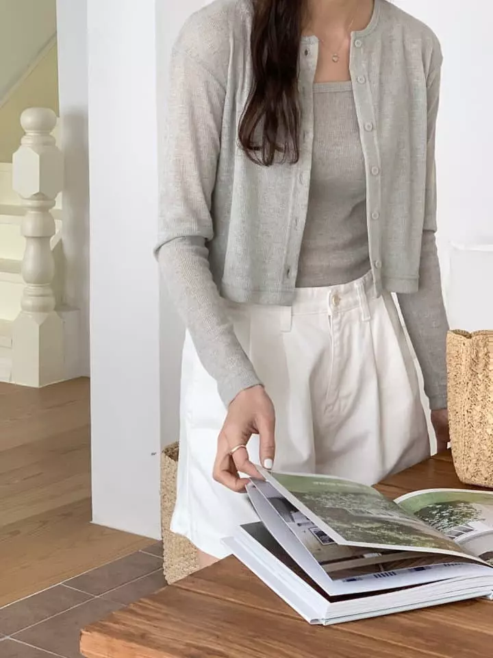 Jeiin - Korean Women Fashion - #momslook - Plain Cardigan - 2