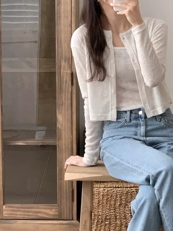 Jeiin - Korean Women Fashion - #momslook - Plain Cardigan - 8