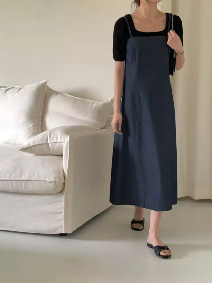Jeiin - Korean Women Fashion - #momslook - Dennish One-piece - 4