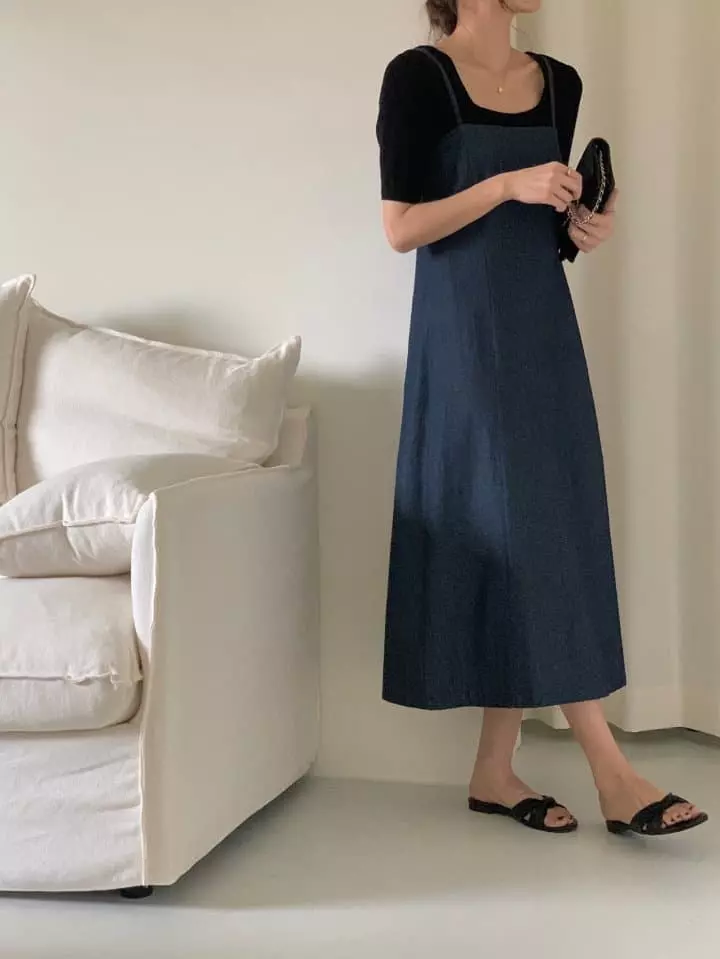 Jeiin - Korean Women Fashion - #womensfashion - Dennish One-piece - 6