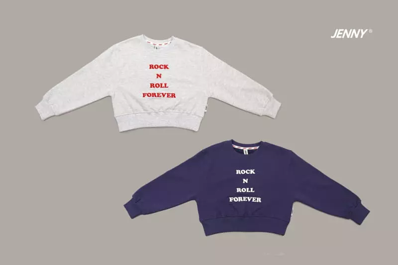Jenny Basic - Korean Children Fashion - #kidzfashiontrend - Foever Crop Sweatshirt