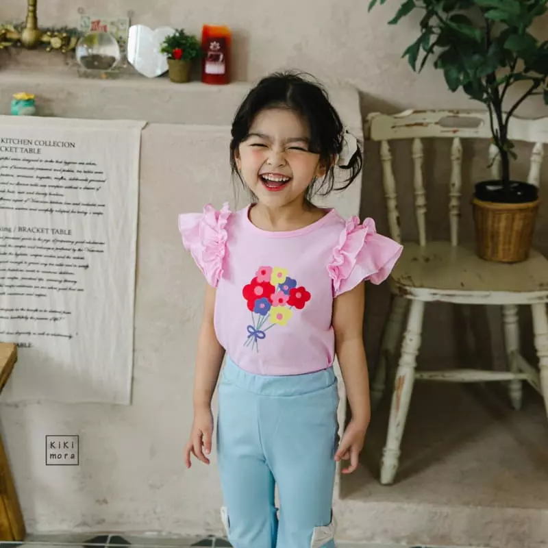 Kikimora - Korean Children Fashion - #Kfashion4kids - Flower Frill Tee - 12