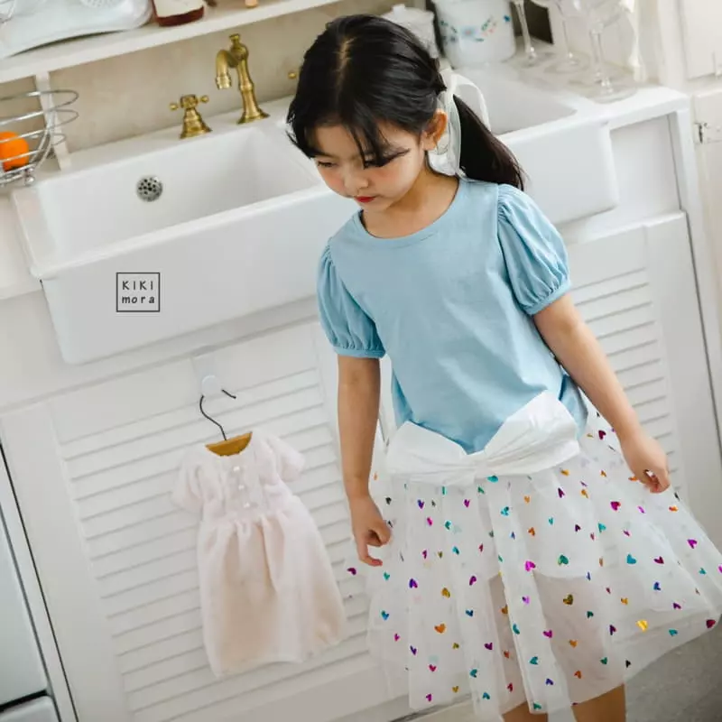 Kikimora - Korean Children Fashion - #childofig - Heart Shar Skirt Leggings - 5
