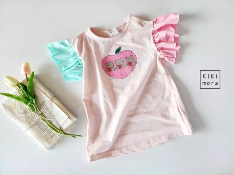 Kikimora - Korean Children Fashion - #fashionkids - Apple Bear Long Tee - 12