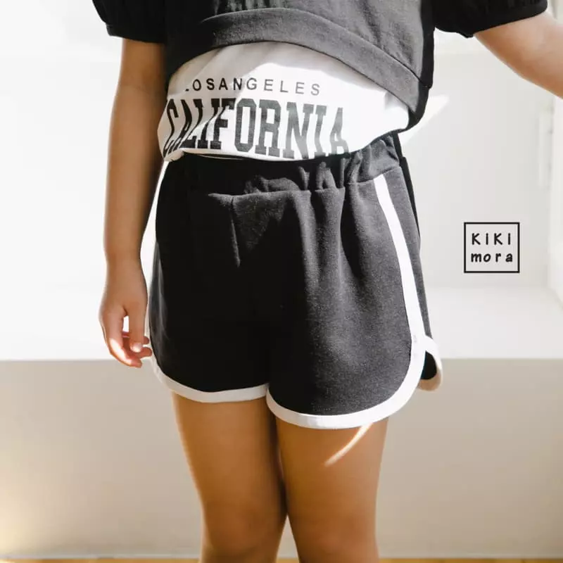 Kikimora - Korean Children Fashion - #kidsshorts - Crop Crop Tee Sleeveless Bottom Set - 2