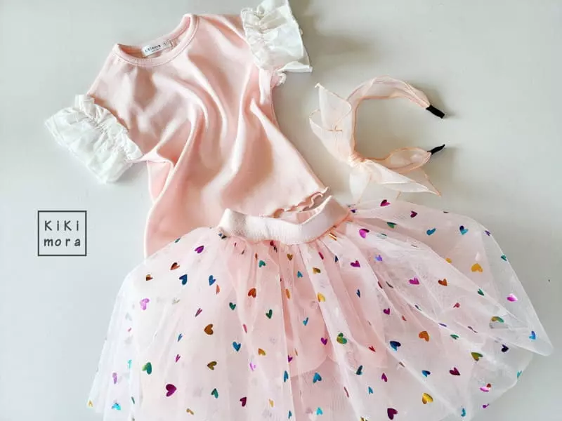 Kikimora - Korean Children Fashion - #kidsstore - Heart Shar Skirt Leggings - 11