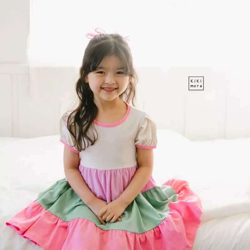 Kikimora - Korean Children Fashion - #littlefashionista - Rainbow Cancan One-piece - 3