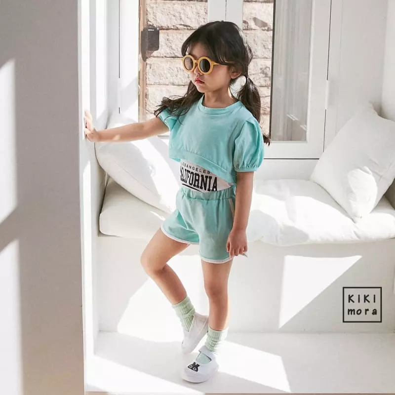 Kikimora - Korean Children Fashion - #magicofchildhood - Crop Crop Tee Sleeveless Bottom Set - 7