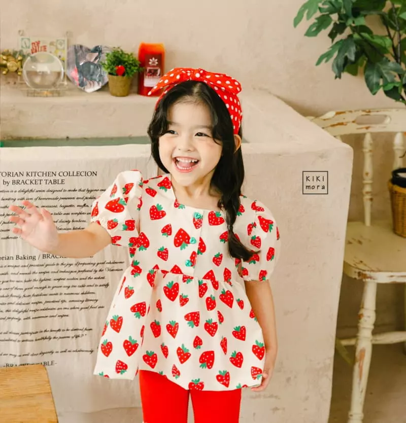 Kikimora - Korean Children Fashion - #magicofchildhood - Strawberry Blouse - 10