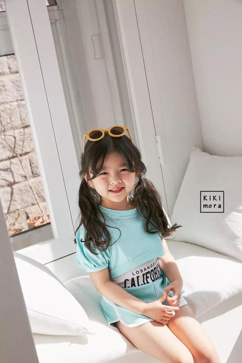Kikimora - Korean Children Fashion - #minifashionista - Crop Crop Tee Sleeveless Bottom Set - 8