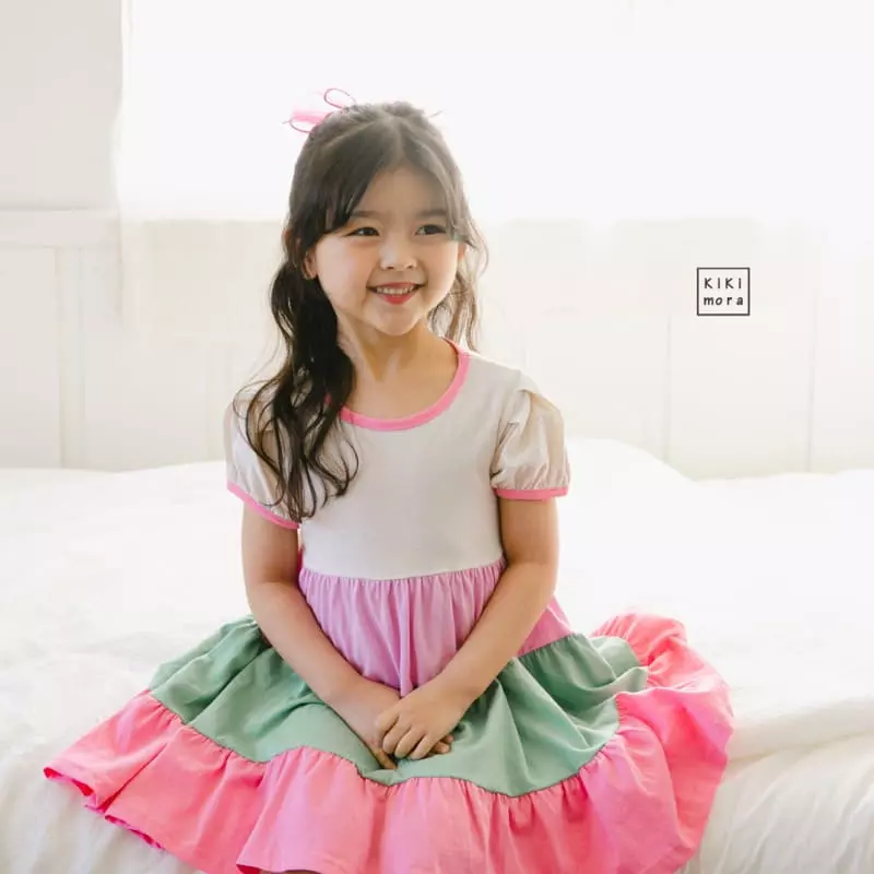 Kikimora - Korean Children Fashion - #minifashionista - Rainbow Cancan One-piece - 5