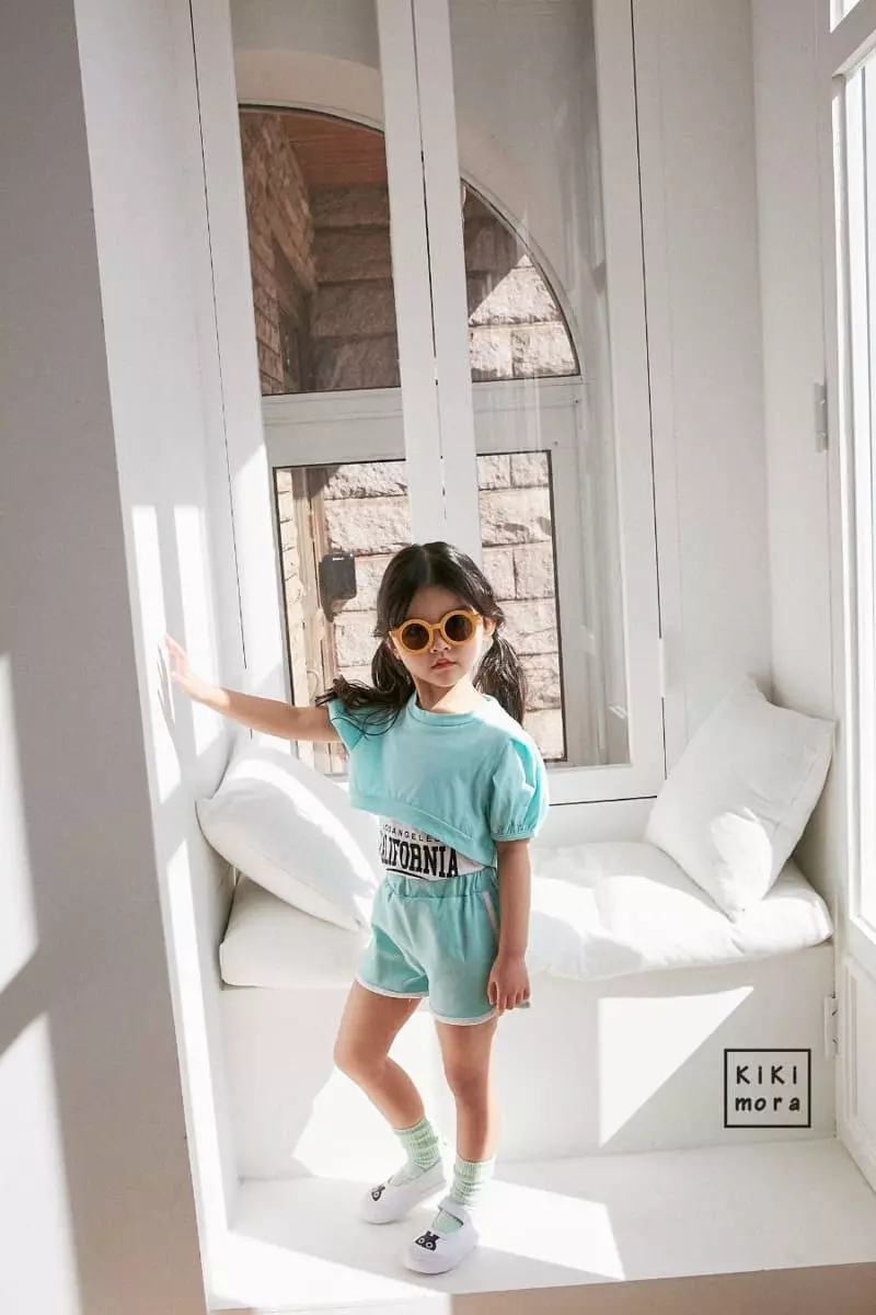 Kikimora - Korean Children Fashion - #prettylittlegirls - Crop Crop Tee Sleeveless Bottom Set - 9