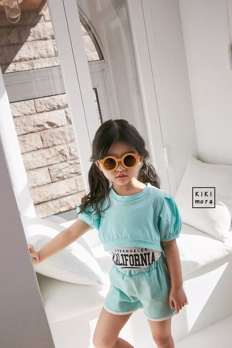 Kikimora - Korean Children Fashion - #todddlerfashion - Crop Crop Tee Sleeveless Bottom Set - 10