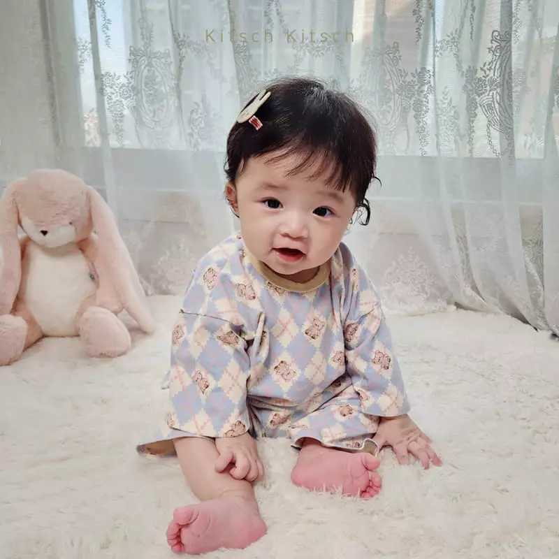 Kitsch Kitsch - Korean Children Fashion - #littlefashionista - Argyle Pattern Easywear - 8