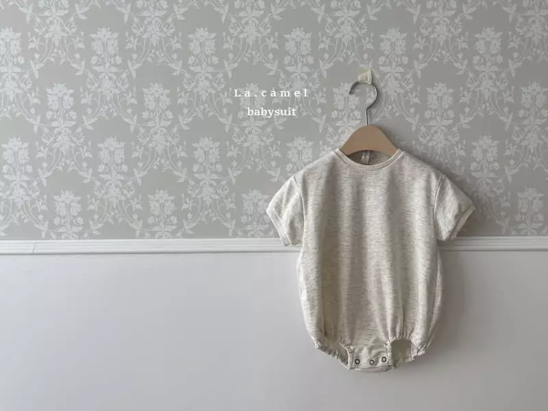 La Camel - Korean Baby Fashion - #babyoninstagram - Oatmeal Bodysuit