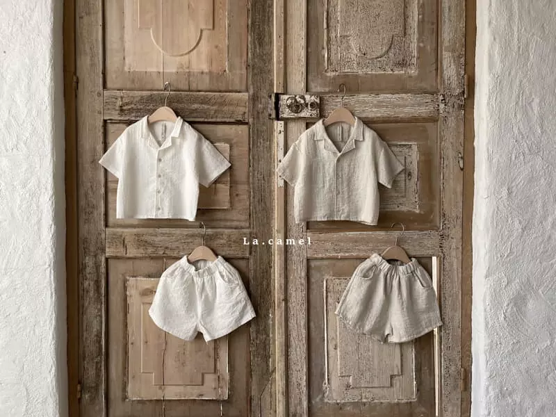 La Camel - Korean Children Fashion - #magicofchildhood - Rowell Top Bottom Set - 2