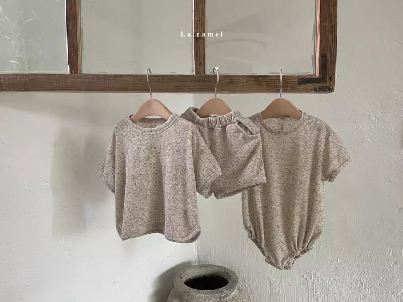 La Camel - Korean Children Fashion - #minifashionista - Joy Top Bottom Set - 2