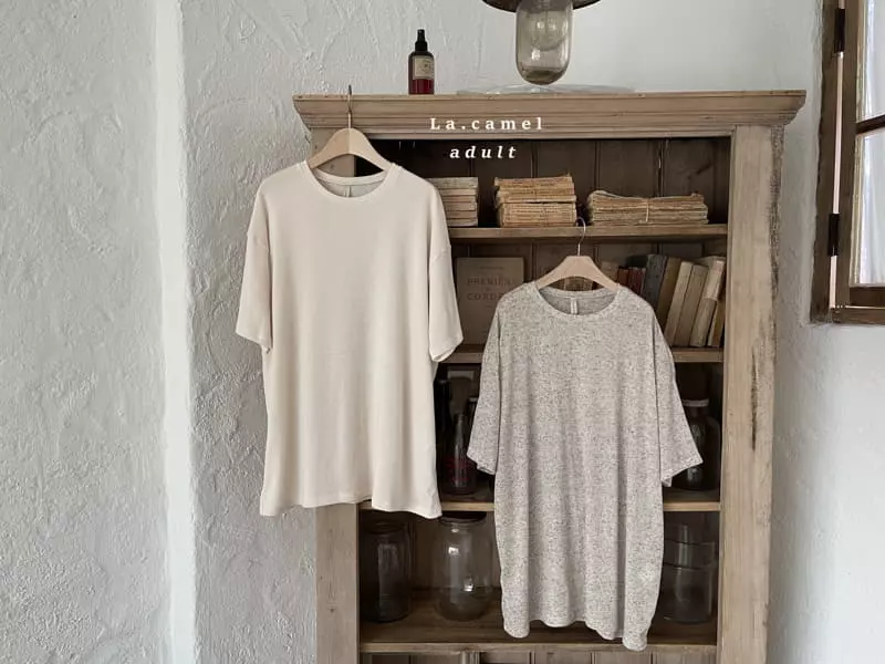 La Camel - Korean Women Fashion - #momslook - Joy Long Tee Mom - 6