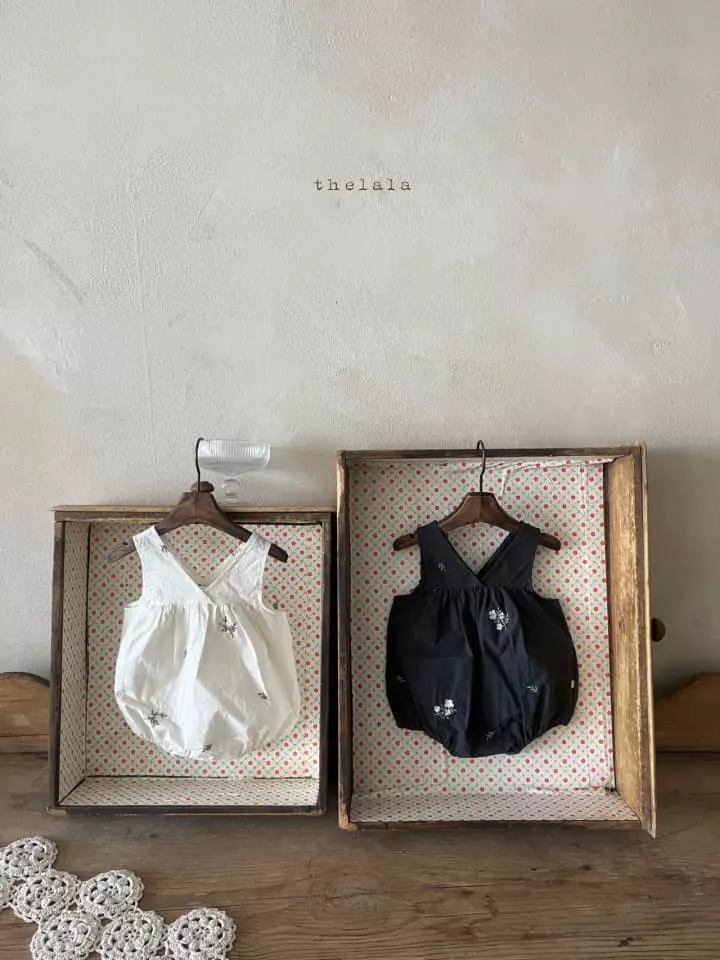 Lala - Korean Baby Fashion - #babyoutfit - Oli Embrodiery Bodysuit - 2