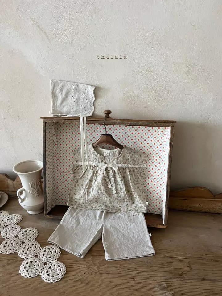 Lala - Korean Baby Fashion - #babyoutfit - Anne Embroidery Bonnet - 10