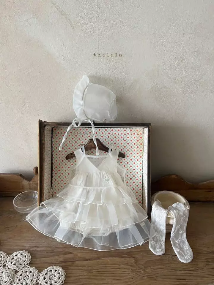 Lala - Korean Baby Fashion - #onlinebabyshop - Oli Embrodiery Bodysuit - 6