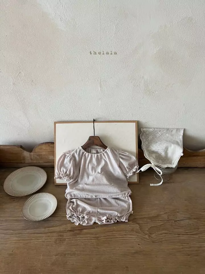 Lala - Korean Baby Fashion - #onlinebabyshop - See You Top Bottom Set - 5