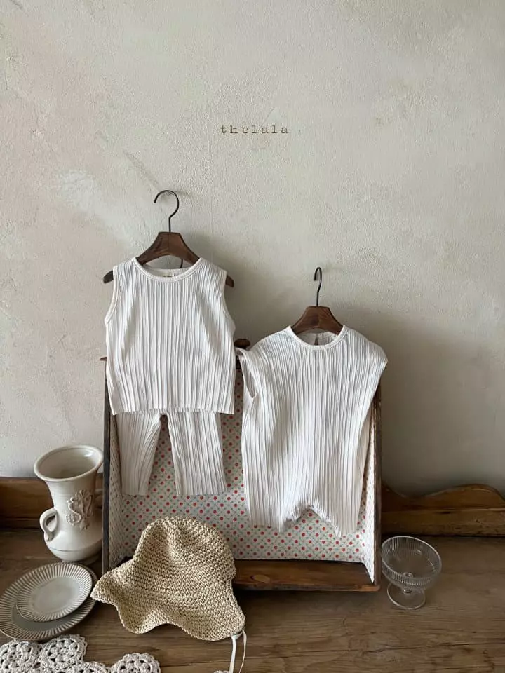 Lala - Korean Baby Fashion - #onlinebabyshop - Pleats Bodysuit - 4