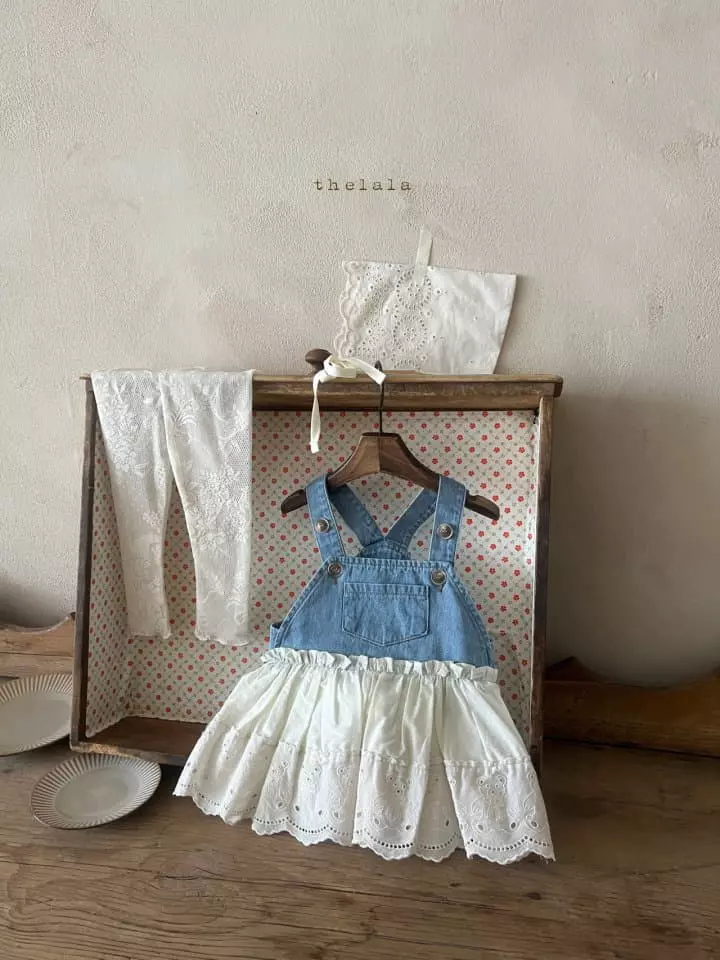Lala - Korean Children Fashion - #prettylittlegirls - New Jeans One-piece - 4