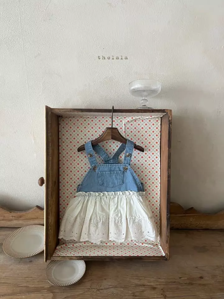 Lala - Korean Children Fashion - #childofig - New Jeans One-piece - 5
