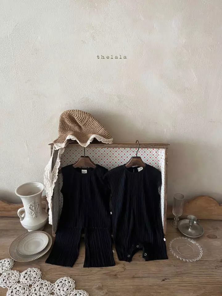 Lala - Korean Children Fashion - #childrensboutique - Pleats Top Bottom Set - 6