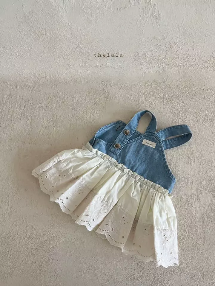Lala - Korean Children Fashion - #discoveringself - New Jeans One-piece - 8