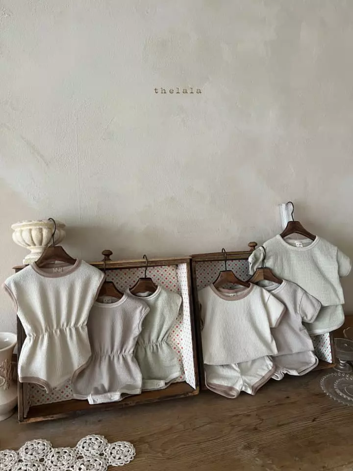 Lala - Korean Children Fashion - #littlefashionista - Butter Top Bottom Set - 3