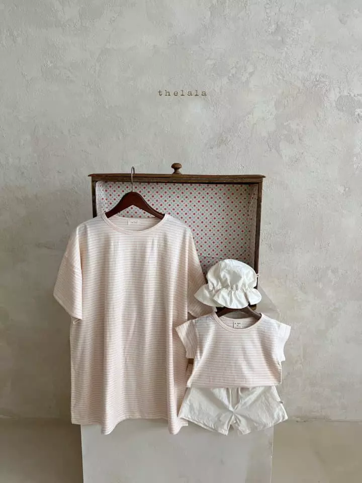 Lala - Korean Women Fashion - #womensfashion - Stripes Tee Mom - 4