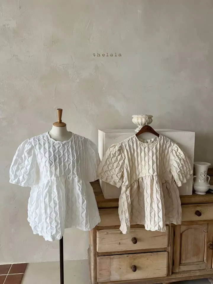 Lala - Korean Women Fashion - #momslook - Fishbone Blouse Mom