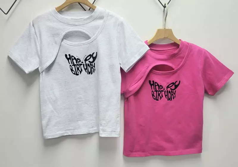 Lilas - Korean Children Fashion - #childrensboutique - Cross Tee - 12