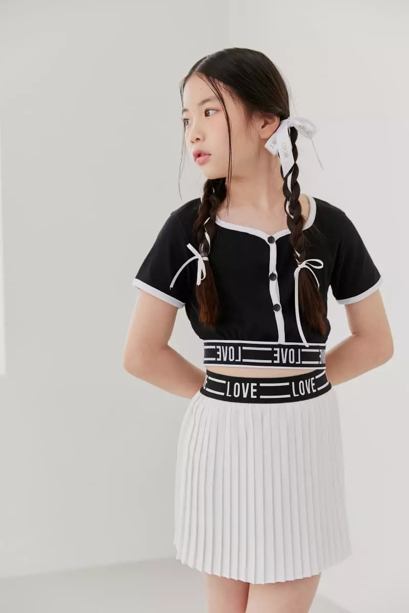 Lilas - Korean Children Fashion - #kidsshorts - BB Rib Tee - 3