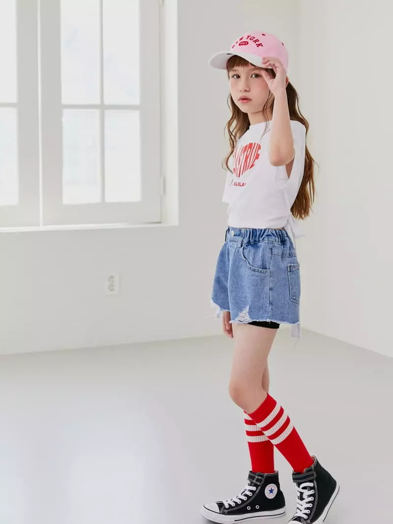 Lilas - Korean Children Fashion - #Kfashion4kids - Ribbon Crop Tee - 4