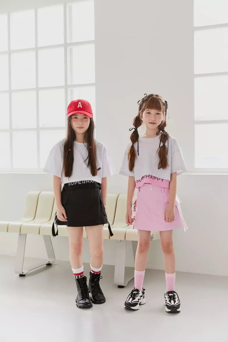 Lilas - Korean Children Fashion - #minifashionista - Crop Hollu Tee - 6