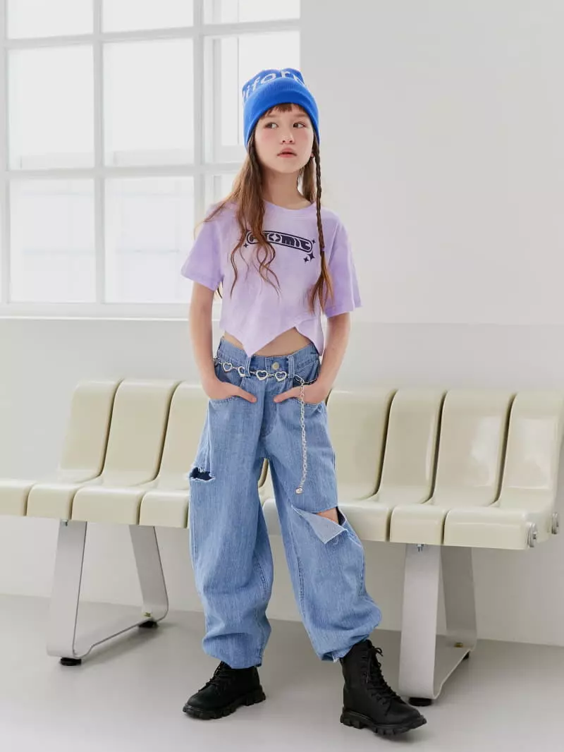 Lilas - Korean Children Fashion - #todddlerfashion - Olly Unbal Tee