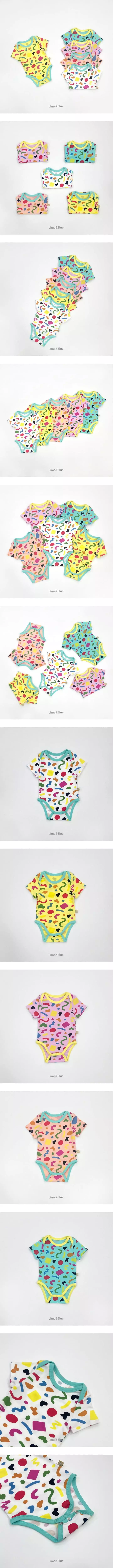 Lime & Blue - Korean Baby Fashion - #babyboutiqueclothing - Crayon Bodysuit