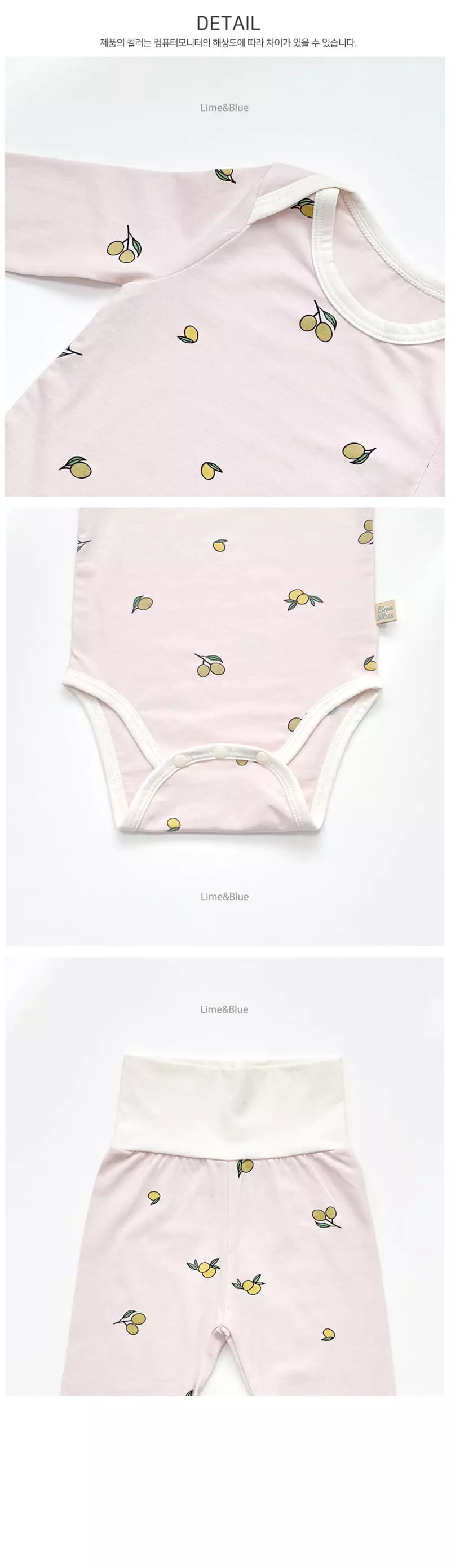 Lime & Blue - Korean Baby Fashion - #babyoninstagram - Organic Olive Bodysuit - 4