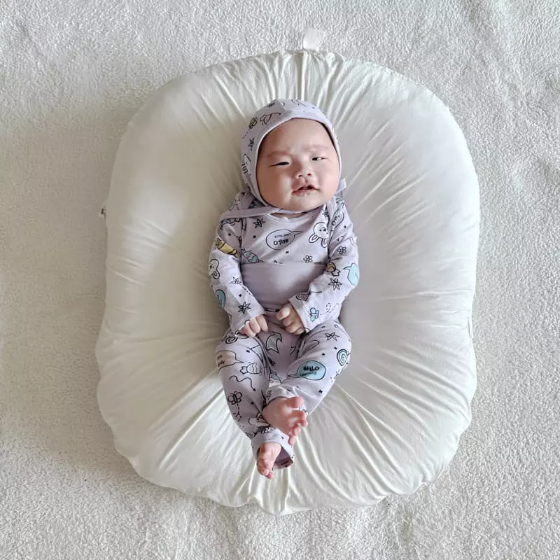 Lime & Blue - Korean Baby Fashion - #babywear - Candy Rabbit Bodysuit with Hat - 12