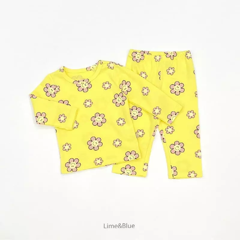 Lime & Blue - Korean Children Fashion - #Kfashion4kids - Smile Daisy Easywear - 2