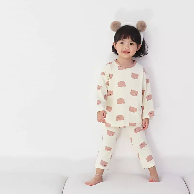 Lime & Blue - Korean Children Fashion - #childofig - Bear Easywear - 6
