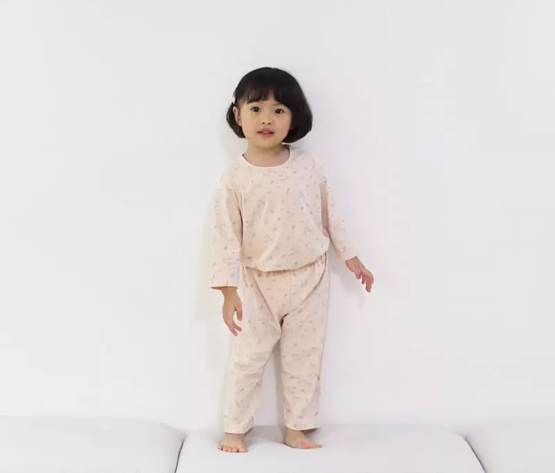 Lime & Blue - Korean Children Fashion - #kidsstore - Organic Floral Easywear - 5