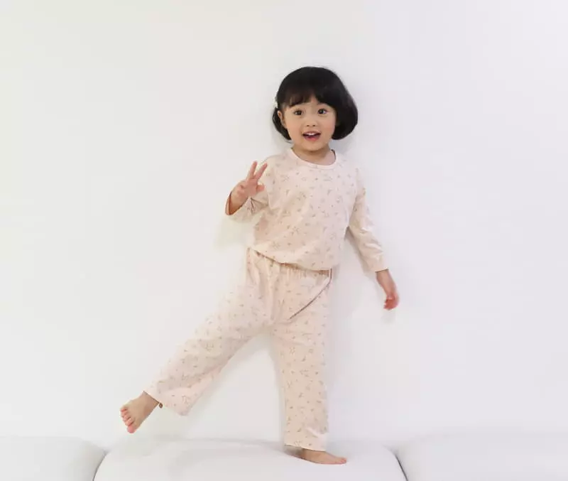 Lime & Blue - Korean Children Fashion - #littlefashionista - Organic Floral Easywear - 8