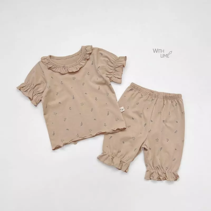 Lime & Blue - Korean Children Fashion - #stylishchildhood - Organic Floral Easywear - 5