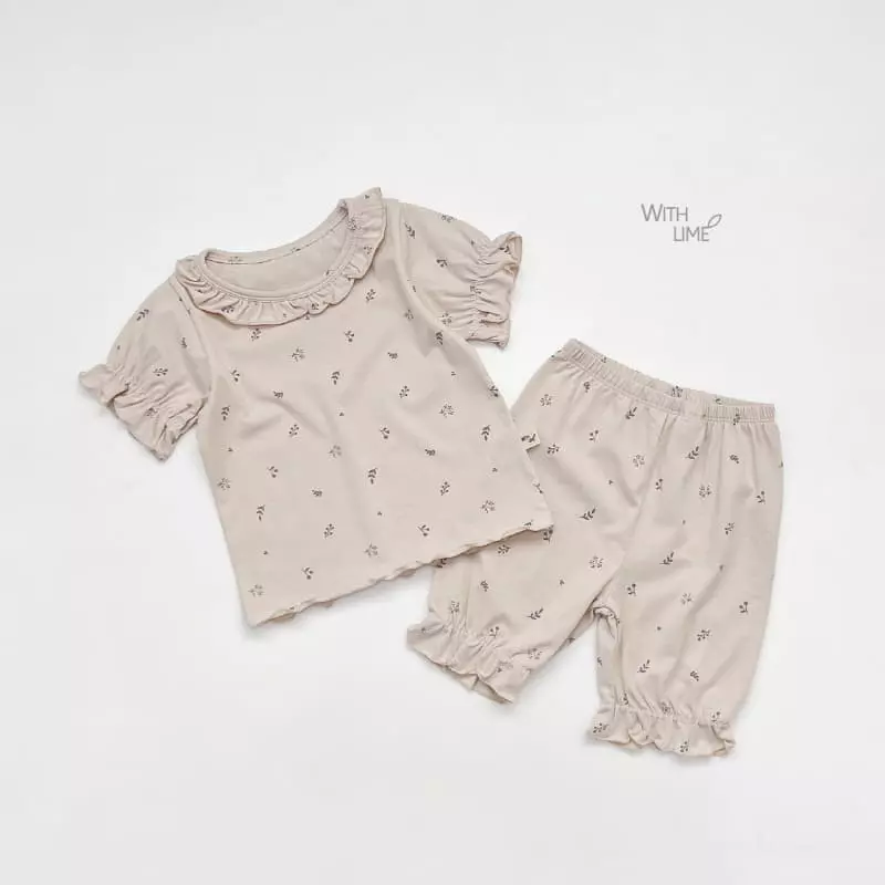 Lime & Blue - Korean Children Fashion - #todddlerfashion - Organic Floral Easywear - 4