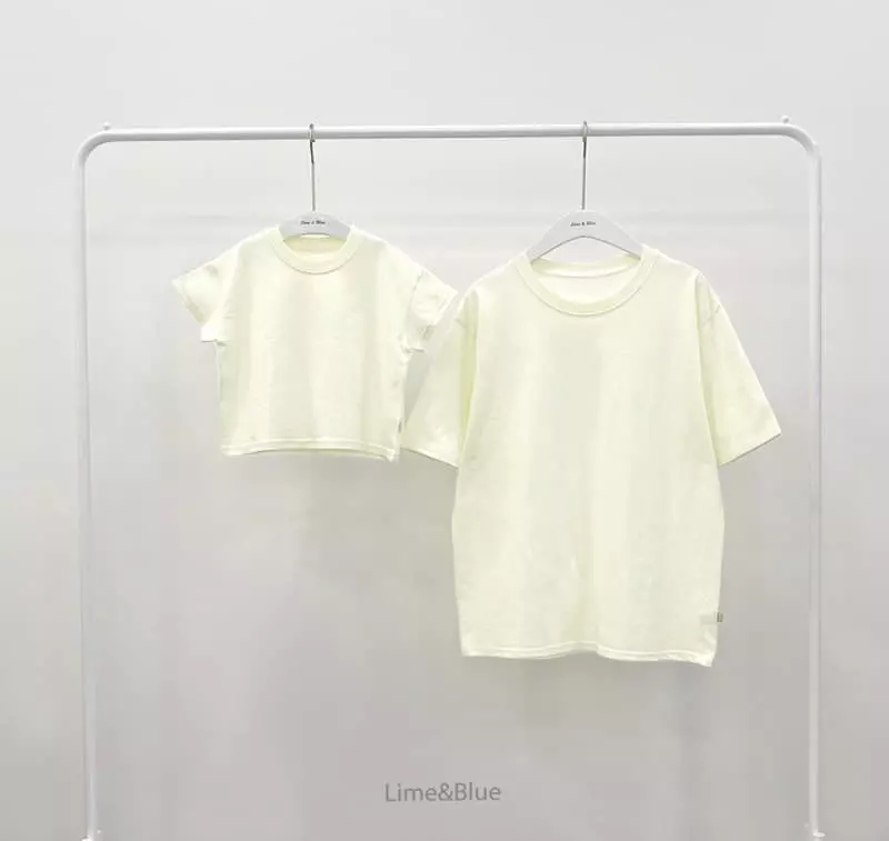 Lime & Blue - Korean Women Fashion - #momslook - Basic Tee Mom - 5