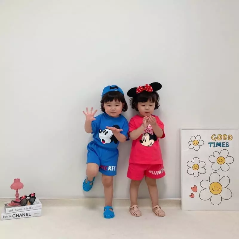 Little Rabbit - Korean Children Fashion - #fashionkids - Mickey And Friends Top Bottom Set - 12